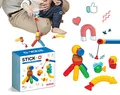 Produktbild: Stick-O magnetische Bausteine für Kinder ab 1 Jahre, kreatives Konstruktionsspielzeug, Lernspielzeug mit Magnet, Angel Set für Mädchen und Jungen, Montessori Spielzeug, 26 Teile Set,