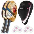 Produktbild: Butterfly® Timo Boll Gold Tischtennisschläger | Tischtennis Racket Bat TT Profi Wettkampfschläger für geüpte Spieler | hohe Qualität | ITTF zertifizierter Pan Asia Belag | konkave Griffform