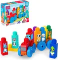 Produktbild: MEGA BLOKS-Bausteine Bausteinset für Kleinkinder, BAU und lern Tier-Traktor mit 
