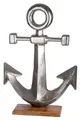 Produktbild: GILDE Dekofigur GILDE Skulptur Anker Maritim - silber - H. 56cm x B. 40cm (1 Stück)