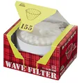Produktbild: Kalita Wave-Filter KWF-155 Packung mit 50 Blatt Weiß Convenient Box Typ zur Entnahme und Speicherung von 22211 (Japan Import) (155 (1 bis 2 Personen))