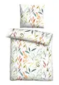 Produktbild: Traumhaft schlafen - Castell - Markenbettwäsche Bettwäsche Baumwoll Seersucker 0020368 BLÄTTER 1x 135x200 cm + 1x 80x80 cm, Chili