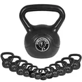 Produktbild: GORILLA SPORTS® Kettlebell - Einzeln 2kg - 20kg oder Set 17kg, 24kg, 30kg, 110kg, 113kg mit/ohne Ablage, Kunststoff - Kugelhantel, Kugelgewicht, Schwunghantel, Gewichten, Fitness, Krafttraining