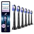 Produktbild: Philips Sonicare S2 Sensitive, Original-Ersatzbürstenköpfe, Schwarz, 6er-Pack, HX6056/88