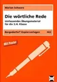 Produktbild: Die wörtliche Rede: Umfassendes Übungsmaterial für die 3... | Buch | Zustand gut