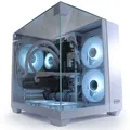 Produktbild: GAMING PC TRIORAMA 12 Kerner RTX 3050 32GB RAM 500GB SSD W11 Wasserkühlung Weiß