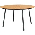 Produktbild: ebuy24 Cleveland Gartentisch Ø130cm Teak Schwarz