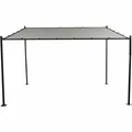 Produktbild: Levino Pavillon 3x4m Stahl anthrazit Polyester hellgrau Dach Garten Terrasse neu
