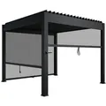 Produktbild: Juskys Seitenwand, Anthrazit, Metall, 300x240x700 cm, Sonnen- & Sichtschutz, Pavillons & Pergolas, Pergolas