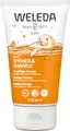 Produktbild: WELEDA Bio Kids 2in1 Shower & Shampoo Fruchtige Orange, Naturkosmetik Duschgel und Bodylotion zur schonenden Reinigung von Haut und Haar, geeignet für Kinder ab drei Jahren (1 x 150 ml)