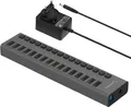 Produktbild: SABRENT 16 Port USB Hub Aktiv 90W Netzteil Ladegerät Station USB Verteiler