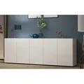 Produktbild: KITALY Sideboard in weiss, Lack Hochglanz - 225x80x38cm (BxHxT) weiß