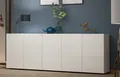 Produktbild: KITALY Sideboard in weiss, Lack Hochglanz - 225x80x38cm (BxHxT)