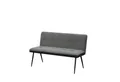 Produktbild: HTI-Living Polsterbank Bank 3-Sitzer Anthrazit/Grau Joschka (Stück, 1-St., 1 Sitzbank), Sitzbank Küchenbank