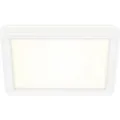 Produktbild: Briloner - Slim Led Deckenleuchte Eckig, 19x19 Cm Flach, 12w, 1400 Lm, Neutralweiß, Backlight, Weiß