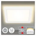 Produktbild: Deckenleuchte Briloner Slim LED Panel 12W Back Light Effekt Quadratisch Weiß