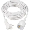 Produktbild: Verlängerungskabel Flachstecker 10 m weiß IP20 H05VV-F 3G1,5