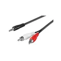 Produktbild: Wentronic Audio/Video Kabel (3,5mm Stereo Stecker auf 2X Cinchstecker) 5 m