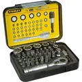 Produktbild: 1-13-906 Set Mit 39 Bits, 25 Mm, 1/4 Zoll Magnetischer Bithalter - Stanley