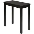 Produktbild: hagge home Schreibtisch hagge home Vesa, Bürotisch Tisch Küchentisch Kiefernholz Schwarz 75 x 38 x 75cm schwarz