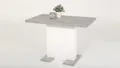 Produktbild: Esstisch Britt Tisch Küchentisch Esszimmertisch in Beton und weiß 110-150 cm