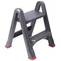 Produktbild: CURVER Trittleiter Hocker 2 Stufen schwarz/rot