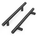 Produktbild: AOKITO 15 Stück Möbelgriffe, Küchengriffe Schwarz, Hohle Gebürstet Schrankgriffe, Türgriffe aus Edelstahl, mit Schrauben, Bohrlochabstand 128mm, für Schrank Schublade Kleiderschrank Schranktür (200mm)