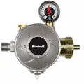 Produktbild: Einhell Gasdruckregler 2332399, 0 bis 50 mbar Ausgangsdruck, mit Manometer, Anschluss 1/4''