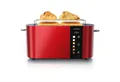 Produktbild: Arendo Toaster Edelstahl, Langschlitz, Touch Display, Restzeit & Bräunungsgradanzeige, 2 lange Schlitze, für 4 Scheiben, 1500 W, Brötchenaufsatz, Wärmeisoliert, Toast-Symbole für Bräunungsgradauswahl