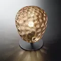 Produktbild: Gisella Tischleuchte in Amber aus mundgeblasenem strukturiertem Glas von Fabas Luce