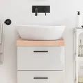 Produktbild: Waschtischplatte 40x40x(2-6) cm Massivholz Unbehandelt Vidaxl