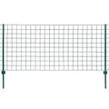 Produktbild: vidaXL Maschendrahtzaun Komplettset 20x1,5m Stahl Grün Metallzaun Gartenzaun