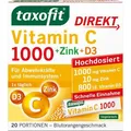 Produktbild: taxofit Vitamin-C 1000, 20 Portionen Granulat, Zink + Vitamin D3, hochdosiert, 1 Beutel täglich = 1000 mg