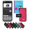 Produktbild: Casio fx-CG50 inkl. Schutztasche Pink & Fachbuch (92 Seiten, DIN A4) – Grafikrechner – Smart Set