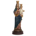 Produktbild: Madonna mit Kind Statue 22 cm – Handbemalte Marienfigur mit Krone Heiligenfigur