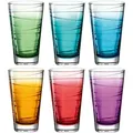 Produktbild: Leonardo Trinkglas VARIO STRUTTURA 6 Stück sortiert 280 ml Farbverlauf