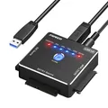 Produktbild: FIDECO USB 3.0 zu IDE & SATA Adapter, SATA zu IDE Festplatten Konverter HDD SSD