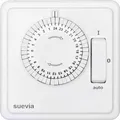 Produktbild: Suevia SU280447 Unterputz-Zeitschaltuhr analog Tagesprogramm 1200W IP20 EIN/AUTO/AUS-Programm