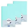 Produktbild: Julius Zöllner Spannbetttuch Jersey 70x140 / 60x120 Mint 3er Pack NEU