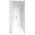 Produktbild: Villeroy und Boch Collaro Rechteck-Badewanne UBA160COR2DV-01 160x75cm, Einbauausführung Chrome, Wannenfarbe weiß alpin
