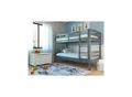 Produktbild: Inter Link Etagenbett Annika 90x200 cm Kiefer Massivolz grau lackiert