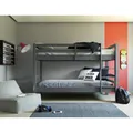 Produktbild: Etagenbett LAVIUS - grau - 2 Einzelbetten - 2x 90x200 cm Bett Polsterbett