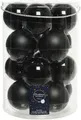 Produktbild: Kaemingk Weihnachtsbaumkugel Weihnachtsbaumkugeln Glas Ø 8 cm 16 Stück schwarz