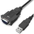 Produktbild: Serielle USB auf RS232 Kabel 1,8M mit Schraube DB9 kompatibel Windows Mac Profi