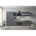 Produktbild: Küchenblock ECONOMY 310 Grau/Eiche B: ca. 310 cm