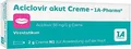 Produktbild: ACICLOVIR akut Creme-1A Pharma 2 g