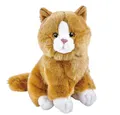 Produktbild: Teddys Rothenburg Kuscheltier Katze Sunny sitzend rotbraun weiß 30 cm Plüschkatze Stofftier (Plüschtier, Kätzchen, Stoffkatze)