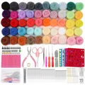 Produktbild: 50 Farben Nadelfilz Set, Filz Set, Trockenfilzen Set, Nadelfilz Starterset wi...