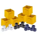 Produktbild: Amagohome Aufbewahrungsboxen 26x26x26 cm faltbar Faltbox 6er Pack Aufbewahrungskiste quadratisch : gelb