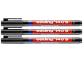 Produktbild: 3 x Edding 140 S OHP-Marker schwarz permanent 0,3 mm 140S-001